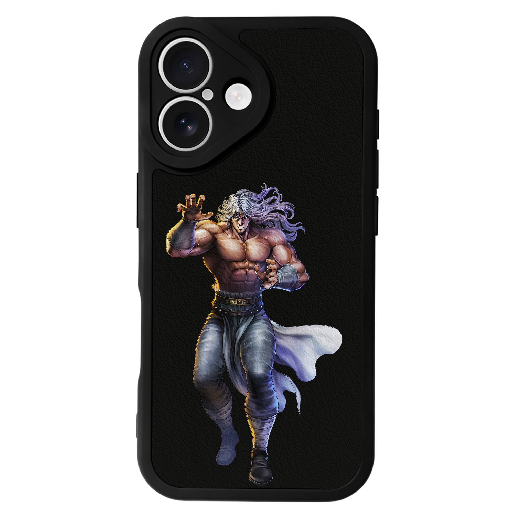 （画像用） 北斗の拳 Fist of the North Star 【iPhone 16シリーズ対応】シリコンスマホケース（レザー調） 材質：シリコン